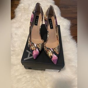 Aqua Multicolored Snake Pattern